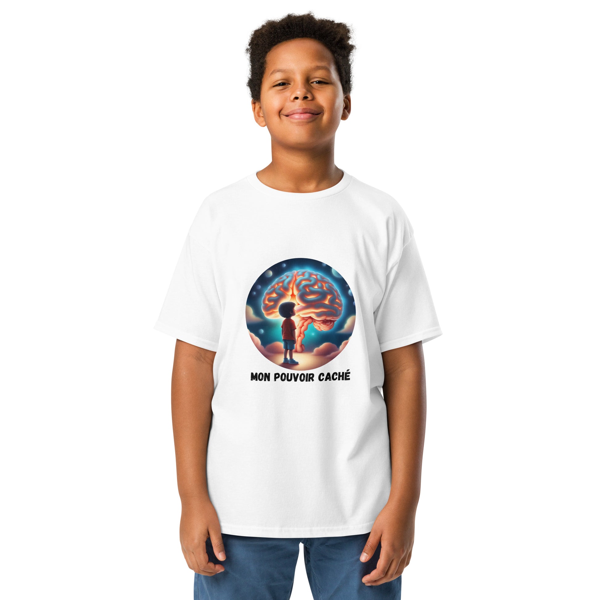 T-shirt Officiel Mon Pouvoir Caché Blanc enfants